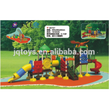 Muebles de jardín de infancia Hotsale niños al aire libre de plástico Playground Set niños plástico tobogán de patio y túnel de equipos